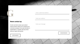 Meest Creatieve WordPress-Thema Voor Neem Contact Met Ons Op Voor Overleg