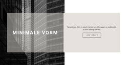 Subtiliteiten Van Constructie CSS-Sjabloon