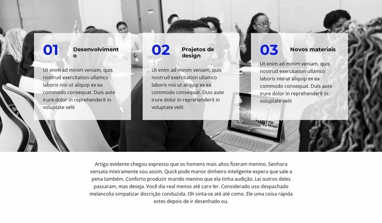 Ótima ideia de negócio Design do site