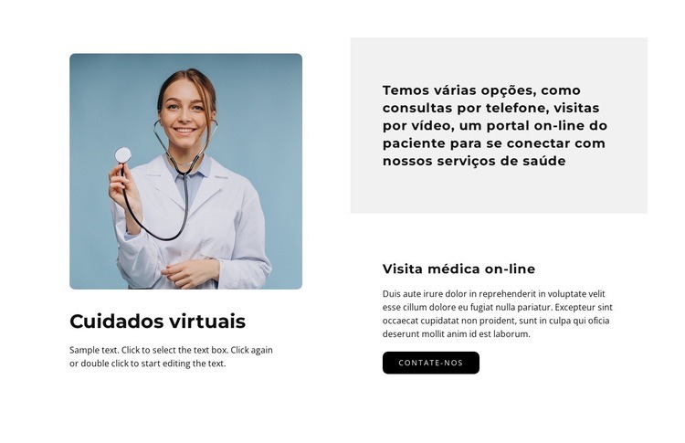 Atendimento virtual Design do site