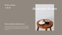 Assistência Para Decoração De Casa - Modelo De Maquete De Site