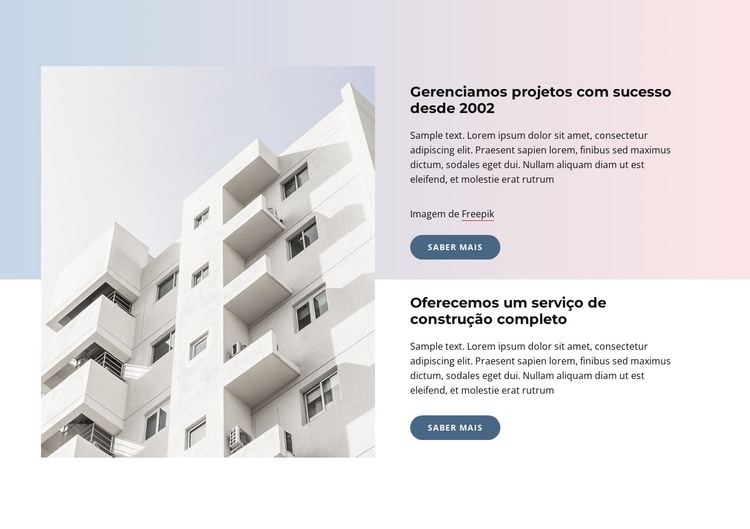 Arquitetura e criatividade Modelo HTML