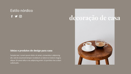 Assistência Para Decoração De Casa - Modelo De Site Joomla