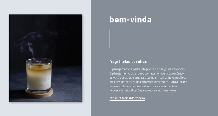 Fragrâncias caseiras Tema WordPress