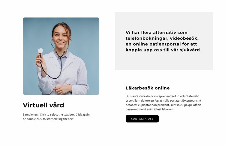 Virtuell vård CSS -mall