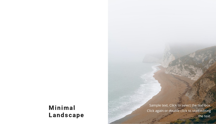 Foggy landscapes of the north Template