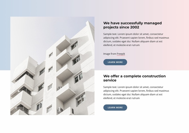 Architecture and creativity Website Builder Templates
