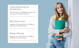 Unterstützung Für Studenten Store-Vorlage