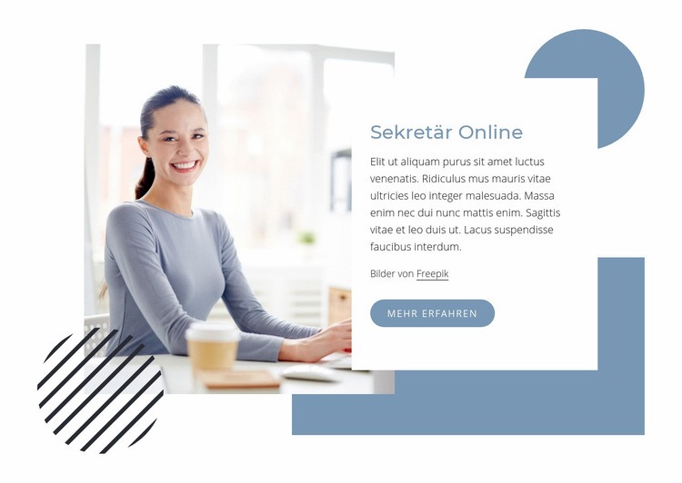 Sekretär online Website design