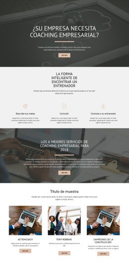 Coaching Empresarial - Creador De Sitios Web Sencillo