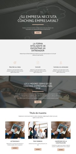 HTML Adaptable Para Coaching Empresarial