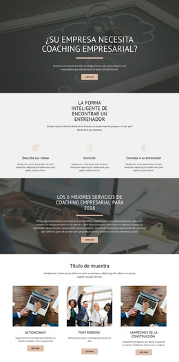 Coaching Empresarial - Tema Definitivo De WordPress