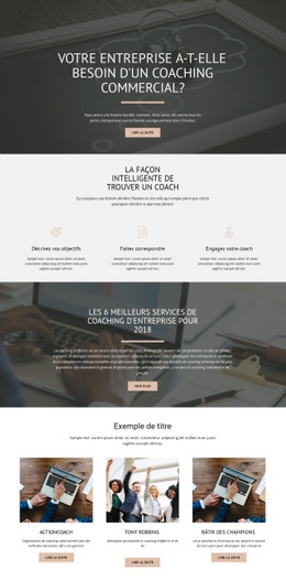 Coaching D'Affaires - Créateur De Site Web Simple