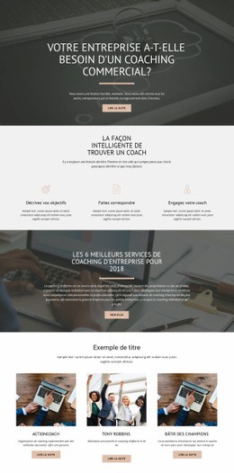 Coaching D'Affaires - HTML Website Builder