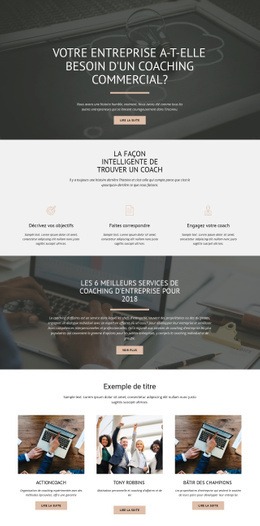 Coaching D'Affaires - Modèles De Sites Web