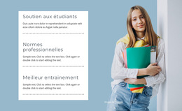 Soutien Aux Étudiants - Modèle De Page Web