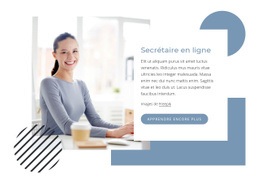 Modèle D'Une Page Exclusif Pour Secrétaire En Ligne