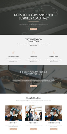 Business Coaching Website Template