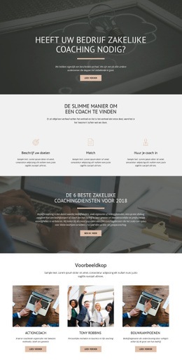 Zakelijke Coaching Website-Ontwerp