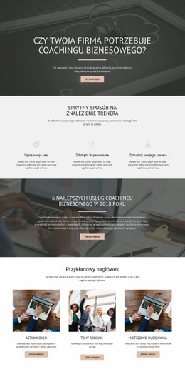 Coaching Biznesowy - Prosty Kreator Stron Internetowych