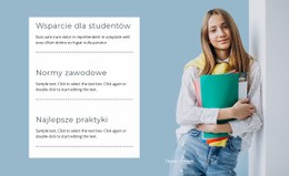 Wsparcie Dla Studentów - Drag And Drop HTML Builder