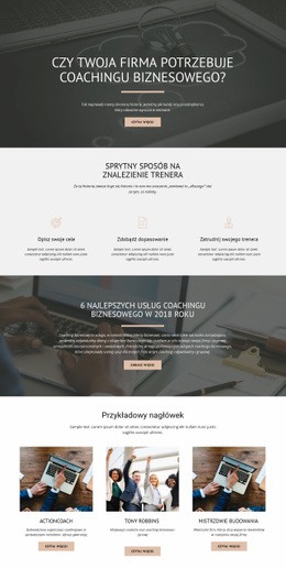 Coaching Biznesowy Projekt Strony Internetowej