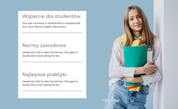 Bezpłatne Pobieranie Szablonu HTML Wsparcie Dla Studentów