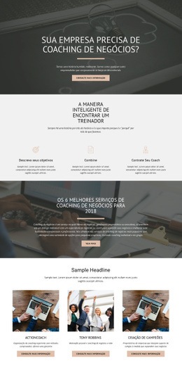 Coaching De Negócios - HTML Website Builder