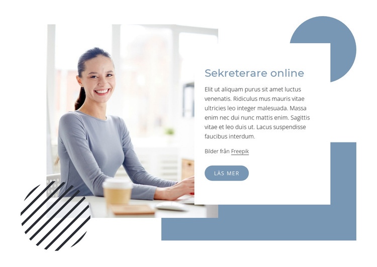 Sekreterare online CSS -mall