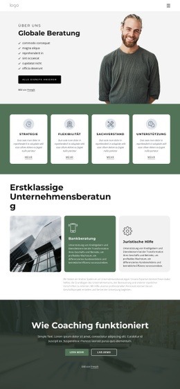 Globales Beratungsunternehmen - Website-Design