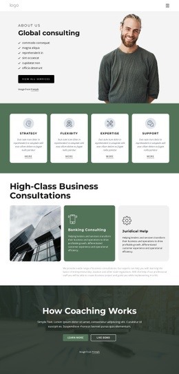 Global Consulting Firm - Html Code For Inspiration
