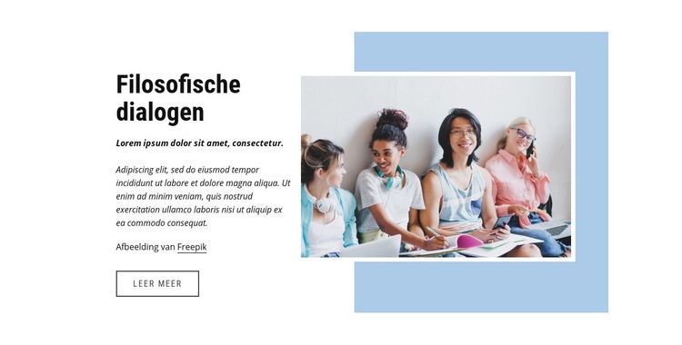 Filosofische dialogen HTML5-sjabloon