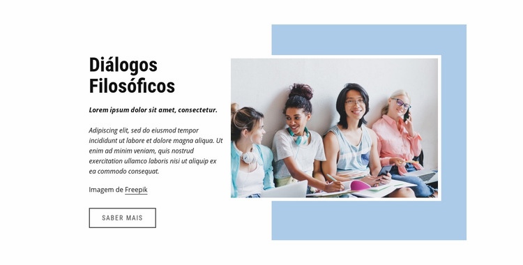 Diálogos filosóficos Design do site