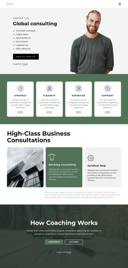 Global Consulting Firm - Free Web Page Design