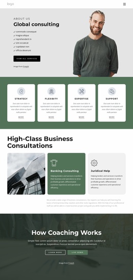 Global Consulting Firm - Website Template