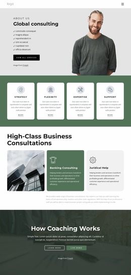 Global Consulting Firm WordPress Website Builder Free