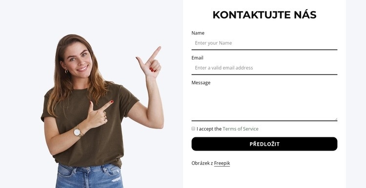 Kontaktujte nás Šablona CSS