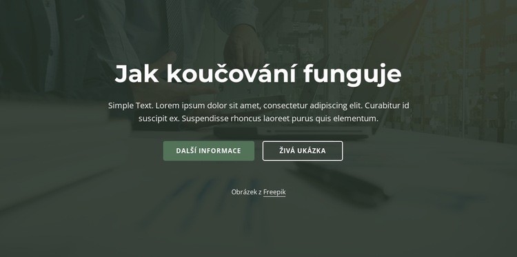 Jak koučování funguje Šablona