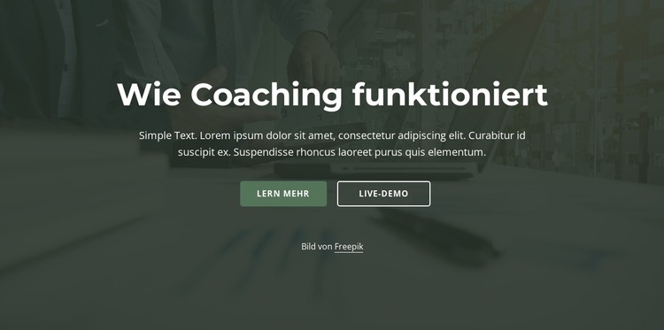 Wie Coaching funktioniert CSS-Vorlage
