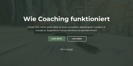 Wie Coaching Funktioniert - Vorlage Für Eine Seite