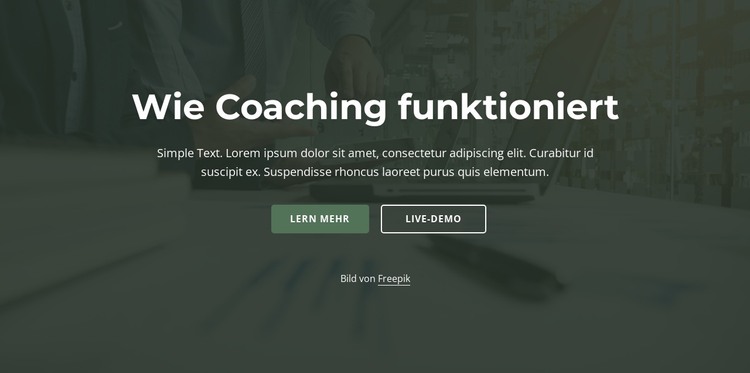 Wie Coaching funktioniert HTML-Vorlage