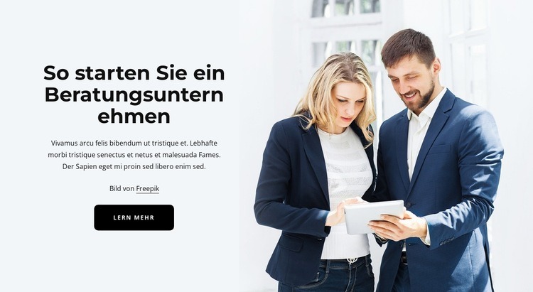 Beratungsgeschäft HTML5-Vorlage