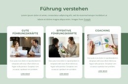 Gute Führungskräfte - Persönliche Website-Vorlage