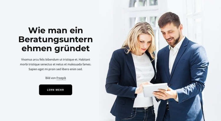 Beratungsgeschäft Website design