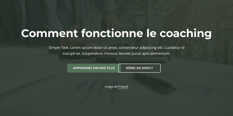 Comment fonctionne le coaching Conception de site Web