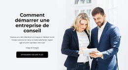 Entreprise De Conseil - Maquette De Site Web Facile À Utiliser