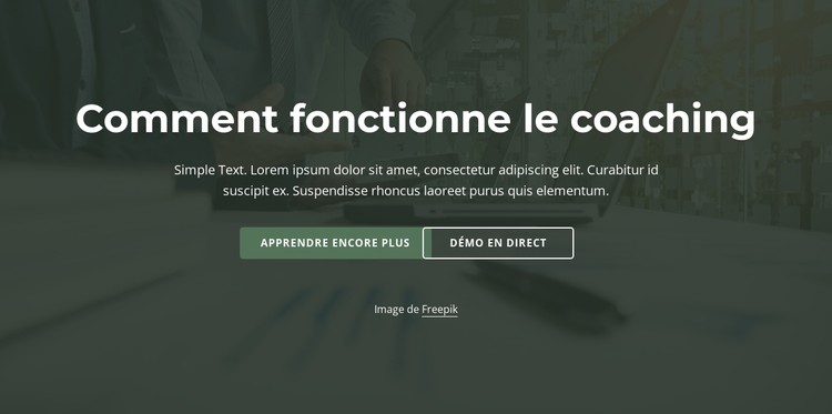 Comment fonctionne le coaching Modèle CSS