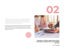 Texte Avec Image Et Forme De Cercle - Modèle De Site Web Professionnel