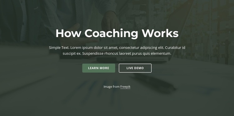 Hogyan működik a coaching Html Weboldal készítő