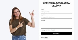 Lépjen Kapcsolatba Velünk Most – HTML Céloldal